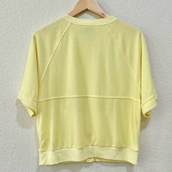 Out from under terry track zip up short sleeve jacket women’s size small - Picture 7 of 7